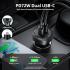 ACEFAST B2-72W Dual USB-C, Dual-port Metal Fast Car Charger, Support PD30W, PPS, QC3.0/QC2.0, AFC, FCP, Compatible with Xiaomi, iPhone, Samsung, Oppo - Black